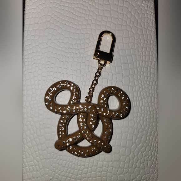 Disney Mickey Moise Pretzel Purse Charm Rhinestones